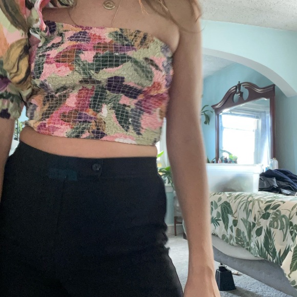 One Shoulder Floral Top - Picture 6 of 6